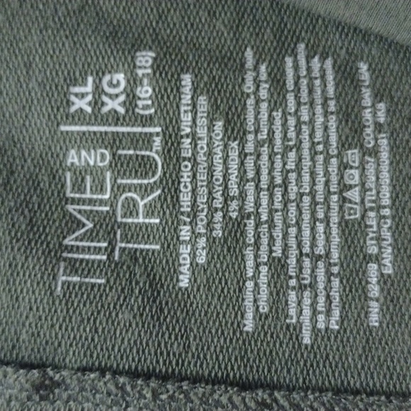 Women's Time and Tru dress with shawl. Bay leaf color size XL/XG(16-18). - Picture 5 of 8